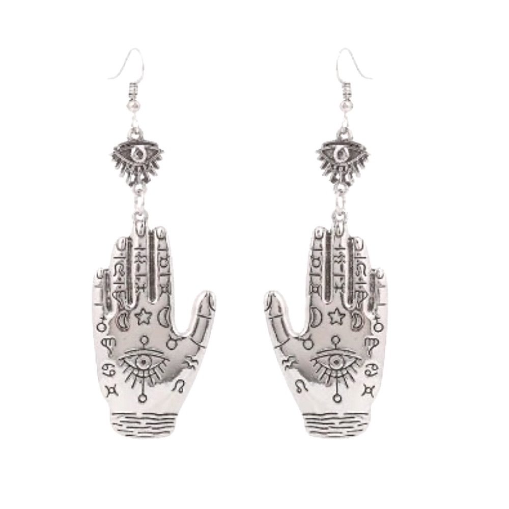 Boho Drop Earrings – Evil Eye & Hamsa Hand for Good Vibes Only